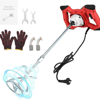 2300W Handheld Electric Cement and Mud Mixer (6-Speed, 110V)