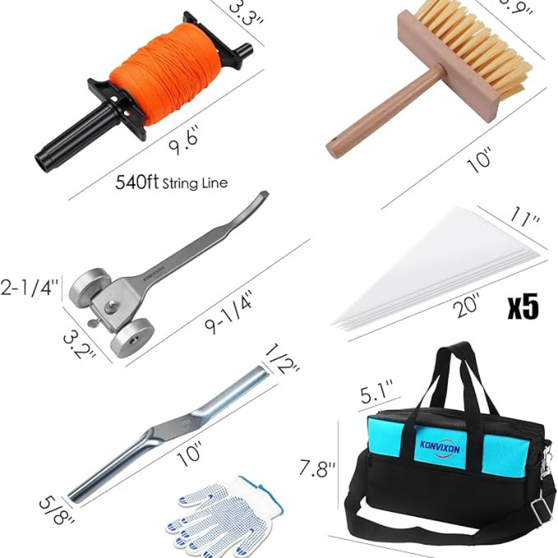 17-Piece Premium Masonry Tool Kit